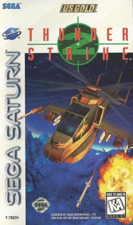 Thunder Strike 2 box art for Sega Saturn